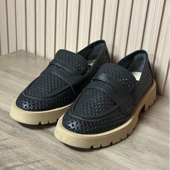 Dolce Vita Women’s Ersula Perforated Loafers Black Size 5 - Picture 4 of 11